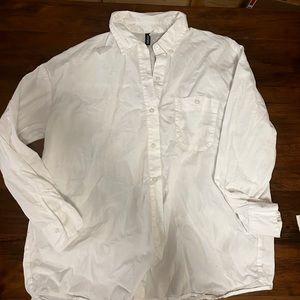 *TWO* Divided by H&M oversized cotton poplin button down